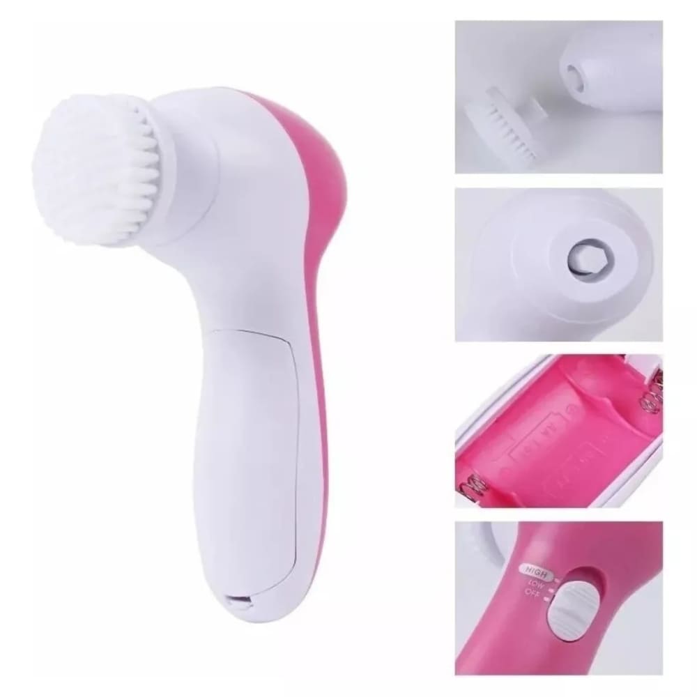 Cepillo Secador Rizador 5 en 1 + Regalo Cepillo facial 5 en 1 Masajeador
